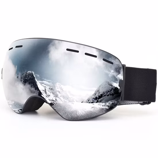 Lunettes de protection de sports d'hiver en gros personnalisées pour le ski, la neige, le snowboard
