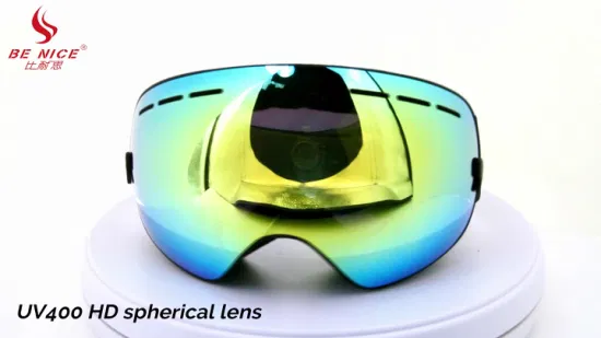 Lunettes de Ski à lentille PC Double couche Benice lunettes de neige neige 4600 pour enfants lunettes de Ski personnalisées avec revêtement miroir